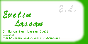 evelin lassan business card